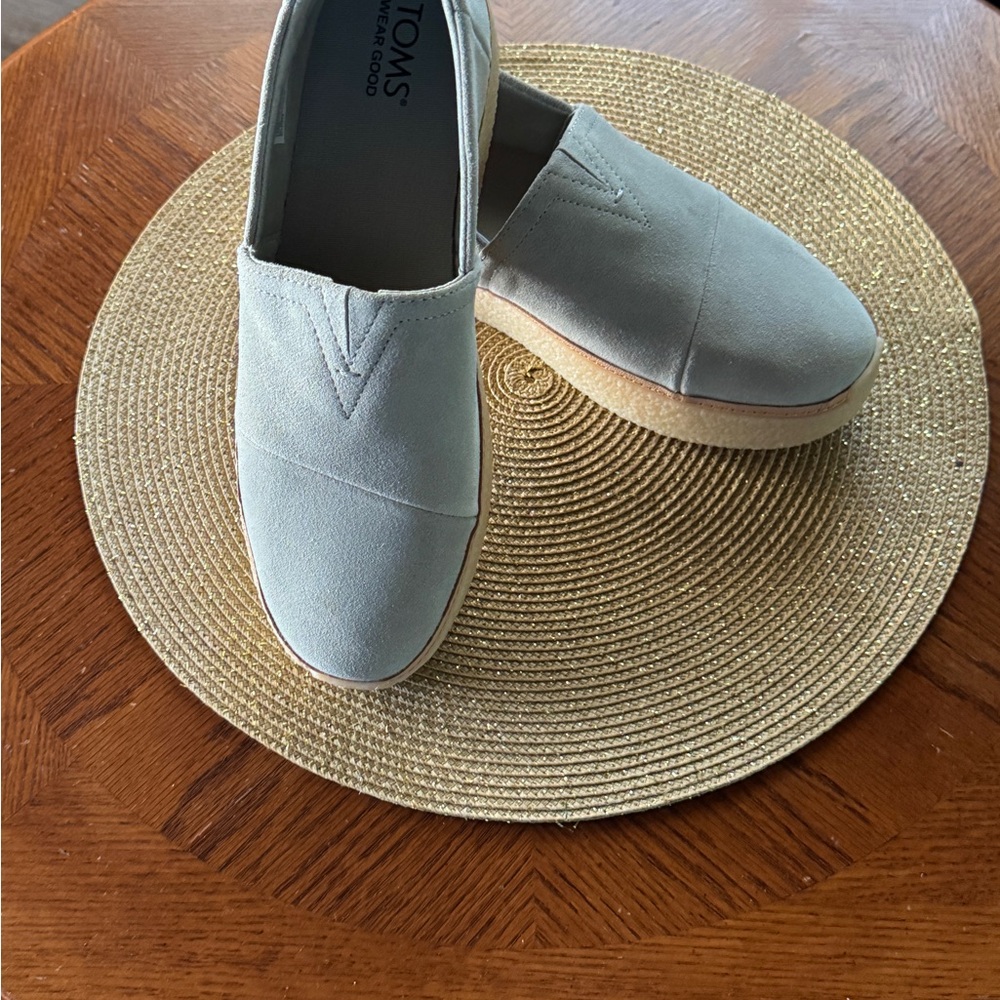 TOMS Sky Blue Casual Slip-Ons, new
